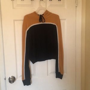 Cropped top hoodie